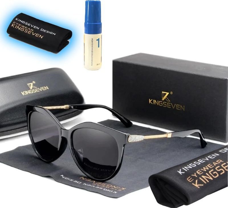 Kingseven Okulary N7826 czarno-szare