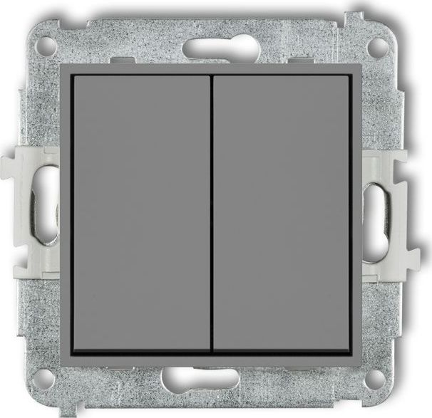 Karlik MINI Przycisk świecznikowy szary mat 27MWP-44.1