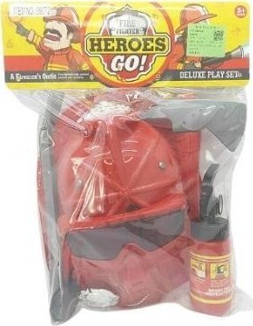 Zestaw strażaka z hełmem i maską