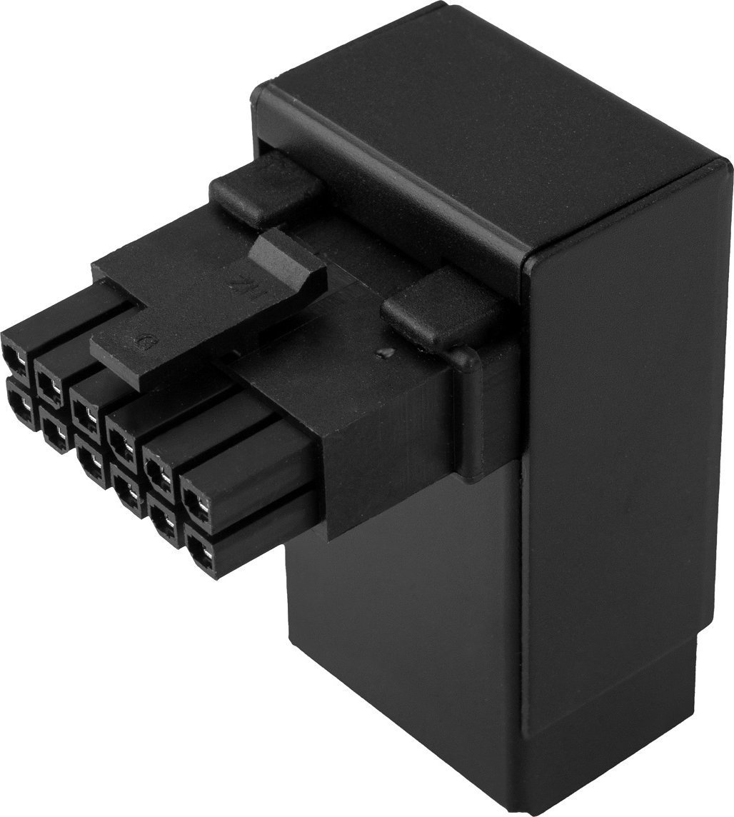 Kolink Kolink Core Pro 12V-2x6 90 Degree Adapter - Type 2, Black