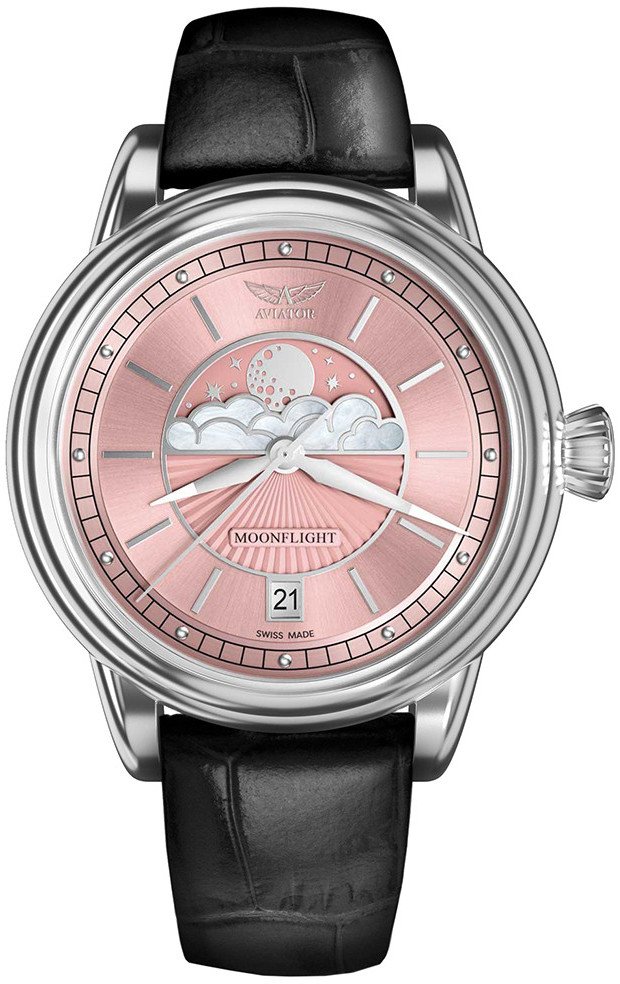 Zegarek damski Aviator V.1.33.0.257.4.BM czarny