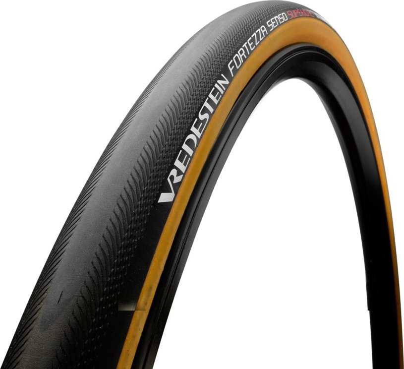 Vredestein Opona szosowa VREDESTEIN Fortezza Senso Superiore, 700x25C (25-622), Zwijana,TPI320, 235g, Czarna-Żółta (NEW)