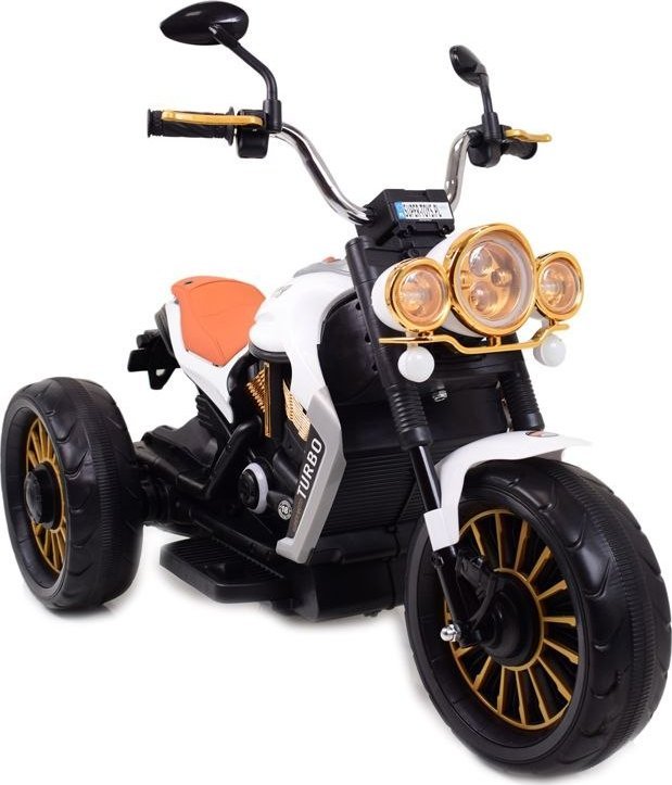 Import SUPER-TOYS WIELKI MOTOR CHOPPER, MIĘKKIE KOŁA, MIĘKKIE SIEDZENIE/BDL1388