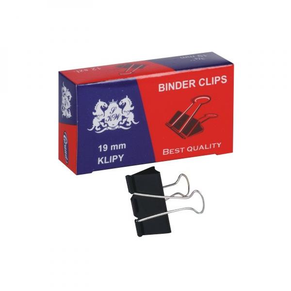 Grand Klips metalowy, 19mm, 12szt.