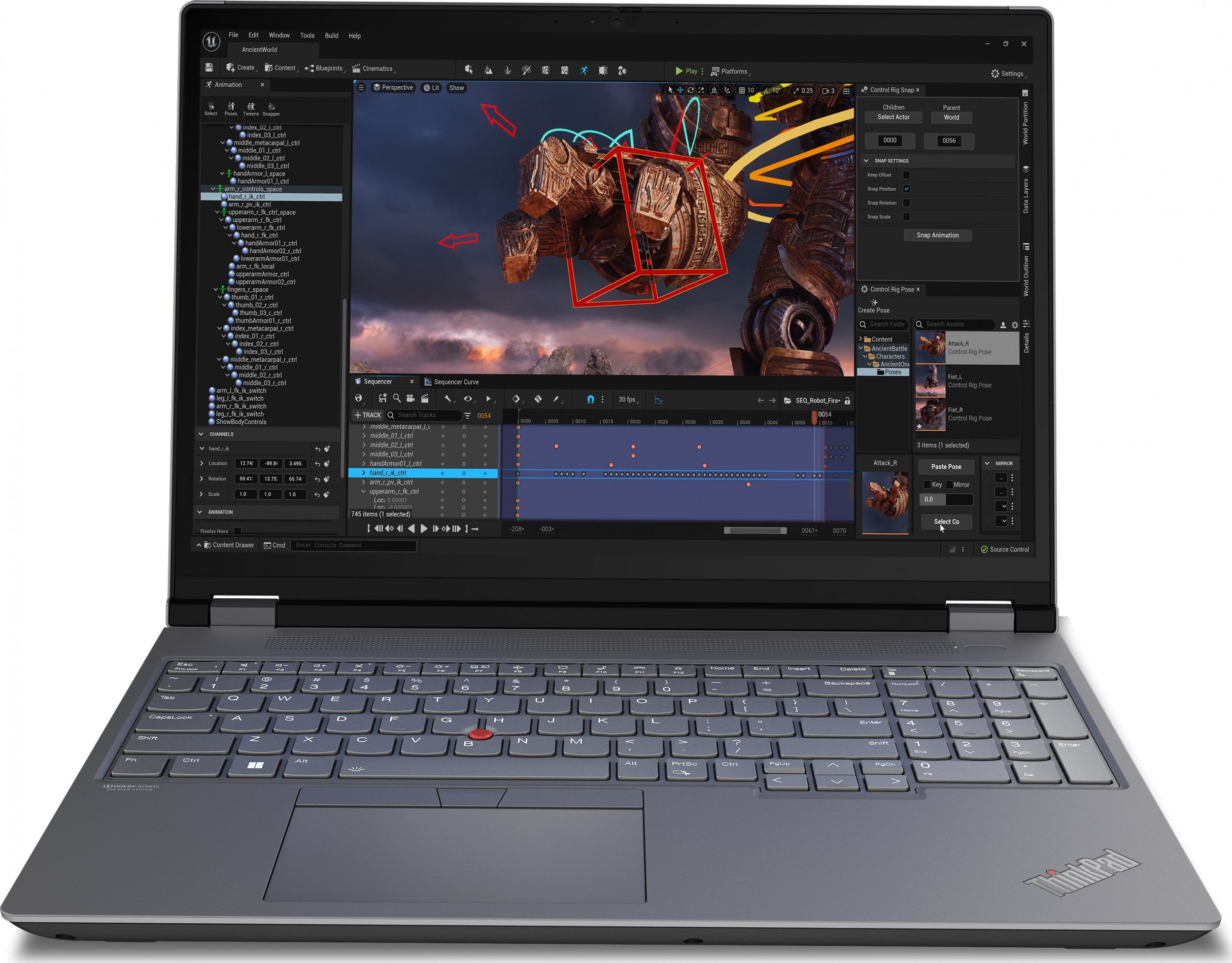 Laptop Lenovo ThinkPad P16 G2 i7-14700HX / 32 GB / 1 TB / W11 Pro / RTX 2000 Ada / 165 Hz (21FA004SMH)