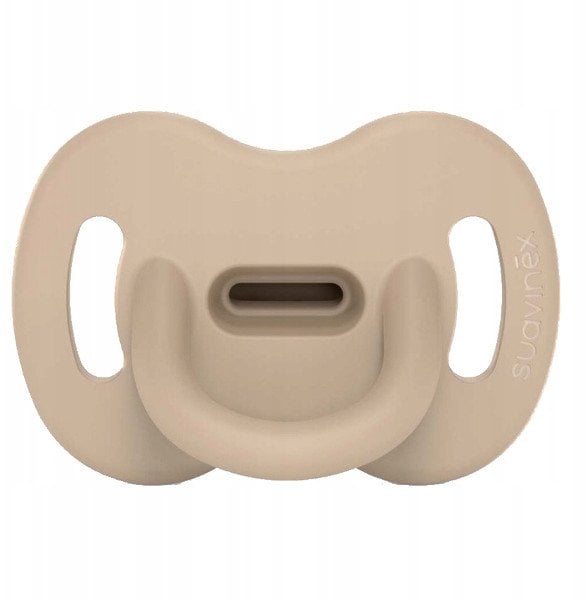 SUAVINEX - 308600-SMOCZEK 100% SILIKONOWY SX PRO-0-6M/BEŻOWY/COLOUR ESSENCE