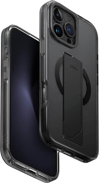 UNIQ Heldro Max iPhone 16 Pro Max 6.9" Magclick Charging case black/vapour smoke