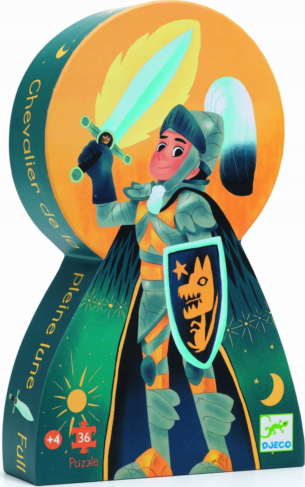 Djeco Puzzle Siluet - Rycerz (36 elementy)
