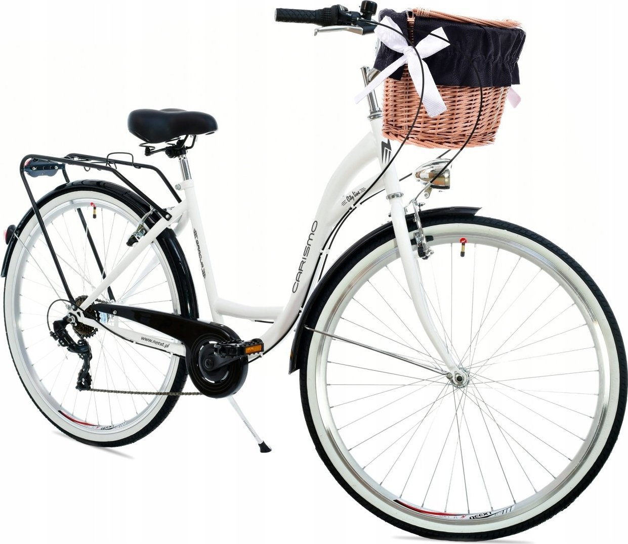 NEEXT Rower miejski Gracja rama 18 cali 28 biały