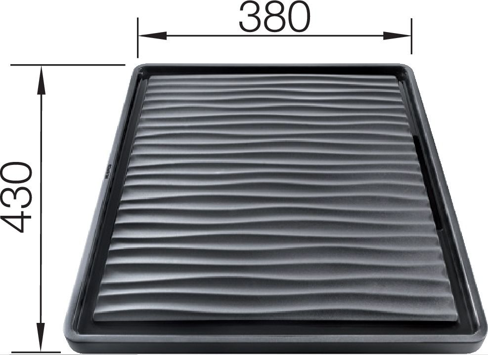 Blanco BLANCO Ociekacz z tworzywa czarny do komór podwieszanych 430x380 mm