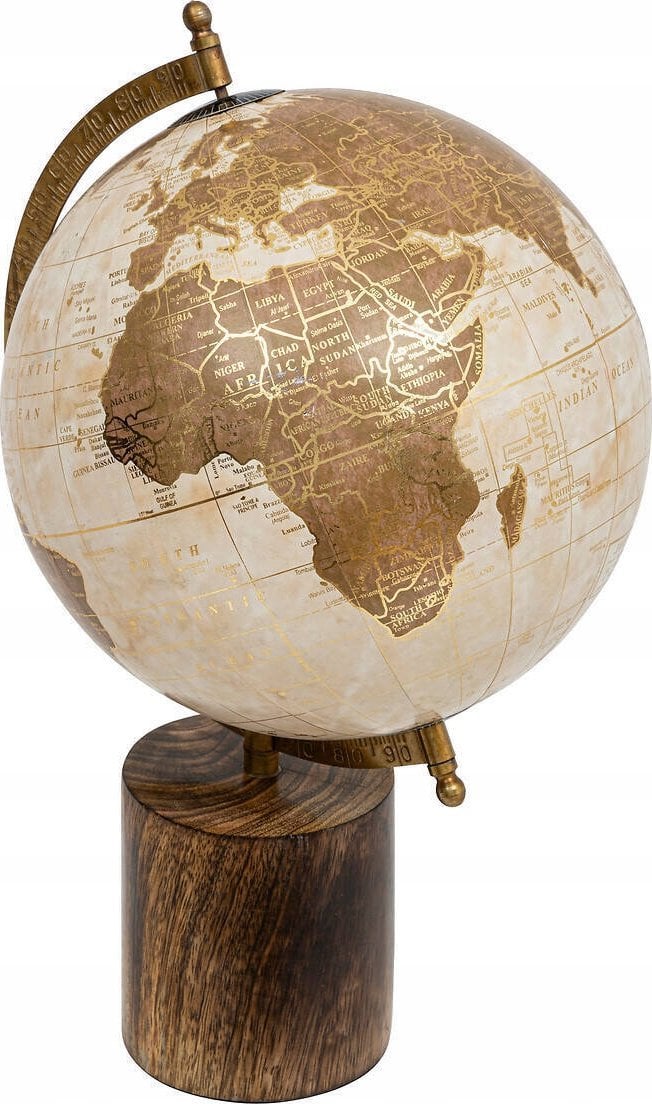 Atmosphera Dekoracyjny globus na podstawie z drewna mango EXOTIC PANAMA, 35 cm