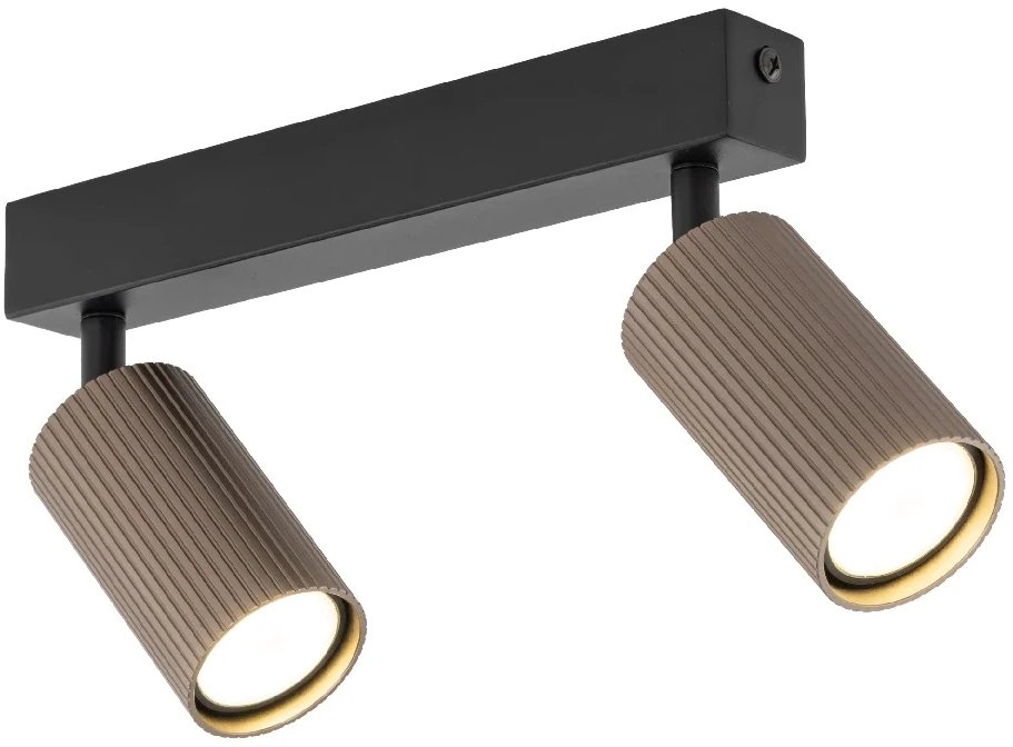 Podwójna regulowana lampa sufitowa Tune 16147 tubki na podsufitce brązowy