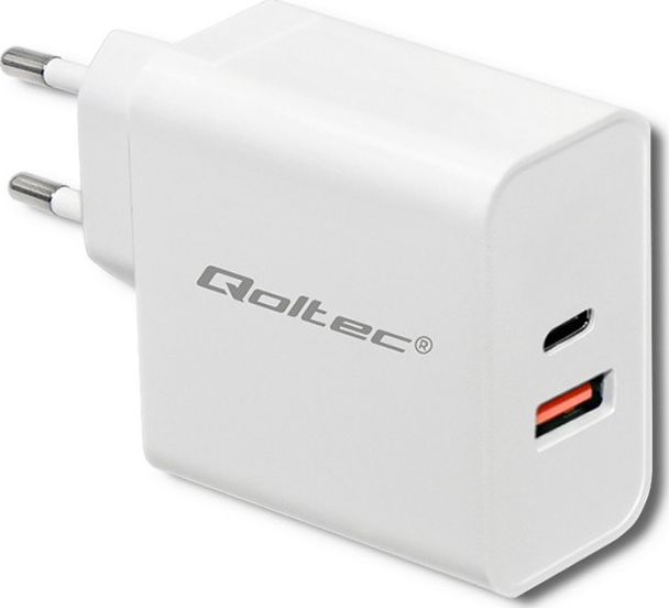 Ładowarka Qoltec 1x USB-A 1x USB-C 3 A (51715)