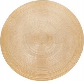 Koopman Talerz deserowy płytki szklany złoty 20,7 cm