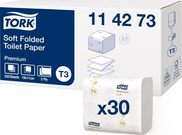 Tork Folded miękki papier toaletowy w składce (114273)