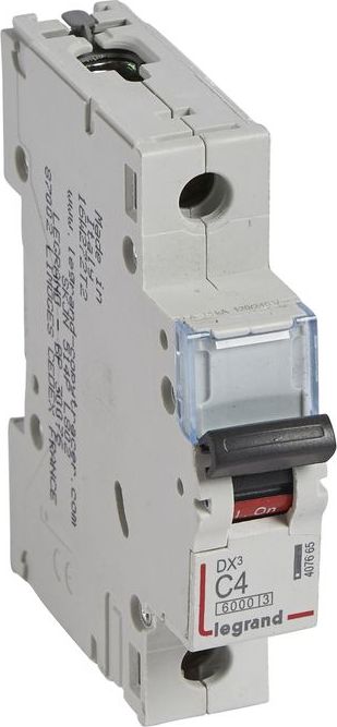 Legrand Wyłącznik nadprądowy 1P C 4A 6kA S301 DX3 407665