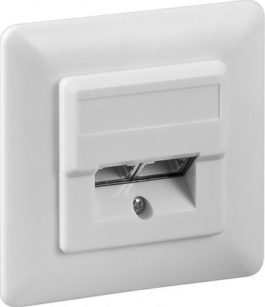 Goobay Puszka podtynkowa CAT 5e (UP) - Wersja kolorystyczna Biały