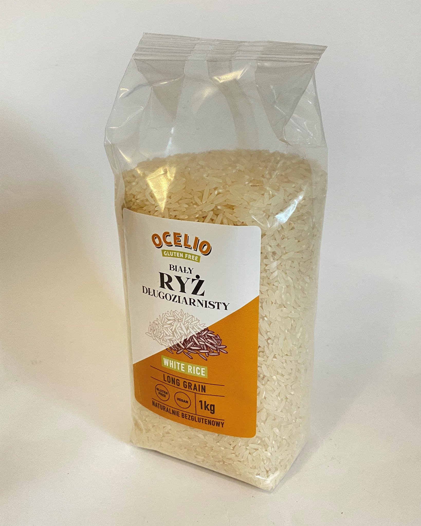 OCELIO Bezglutenowy Ryż Biały Długoziarnisty 1kg
