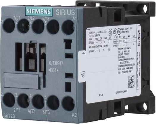 Siemens Stycznik mocy 9A 3P 24V DC 0Z 1R S00 (3RT2016-1BB42)