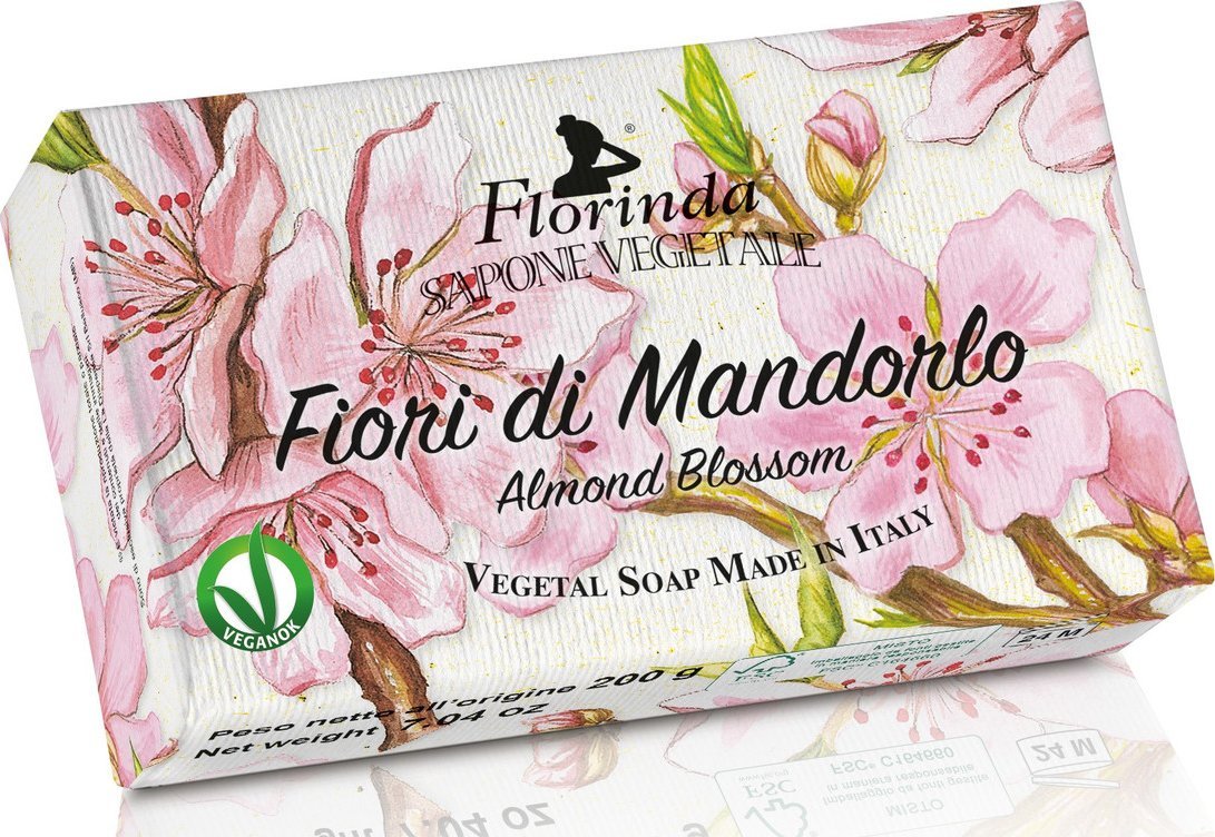 La Dispensa FLORINDA mydło w kostce Kwiat migdałowca, 200g