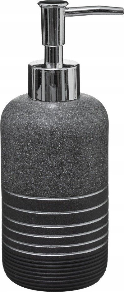 Dozownik do mydła 5five Dozownik do mydła w płynie SILV, tworzywo sztuczne, kolor antracytowy
