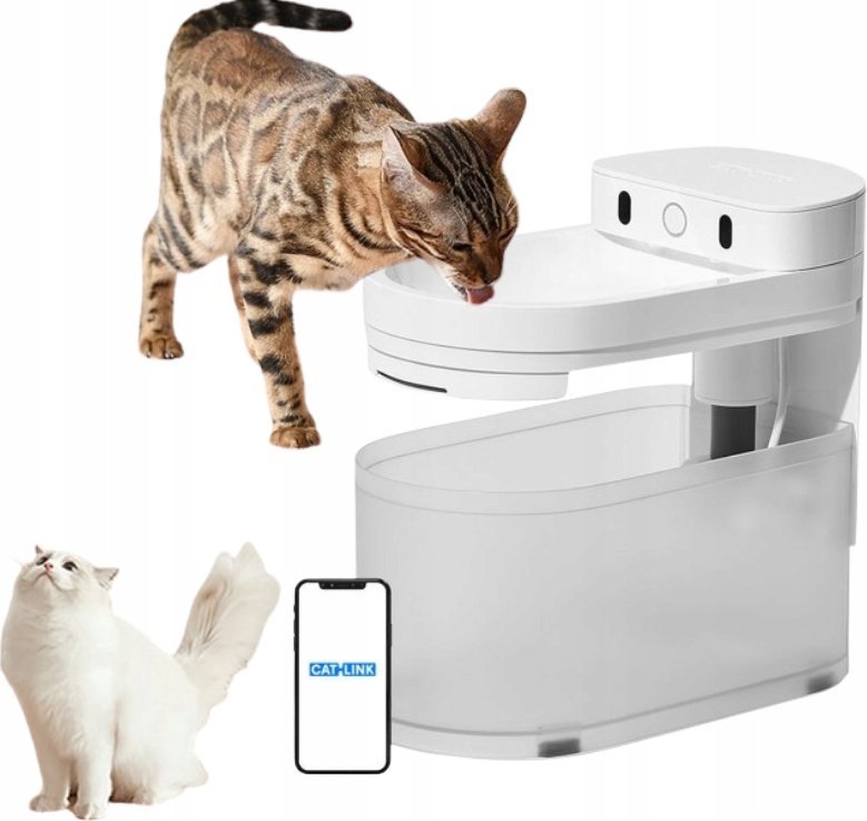 Catlink Inteligentna fontanna/poidło dla psa i kota Catlink Pure 3 Przewodowe (białe)