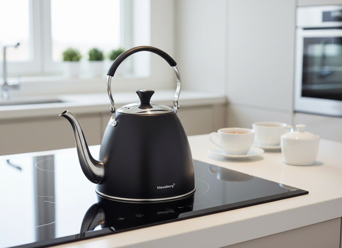 Czajnik zaparzacz z sitkiem 1,1 L czarny KB-7570