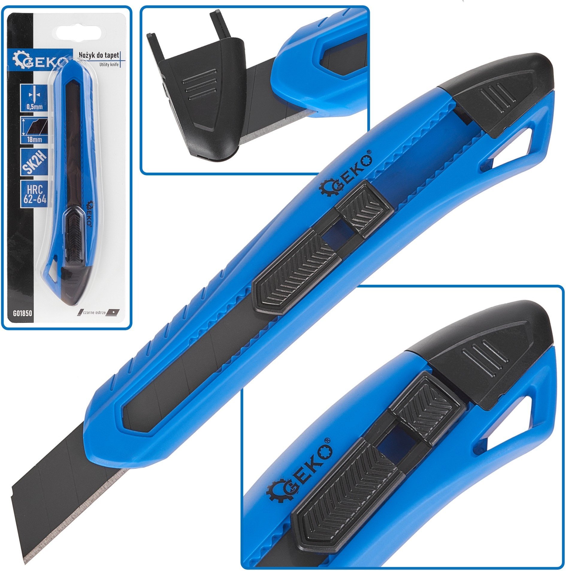 Nożyk do tapet 100x18x0.5mm ERGO SK2H (10/120)