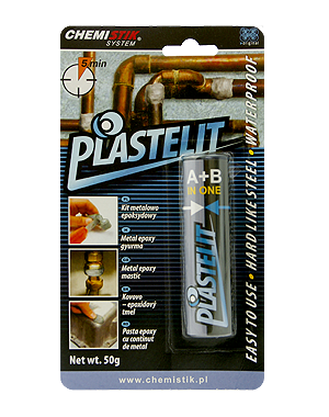 Chemistik Kit epoksydowy PLASTELIT szybkołączący dwuskładnikowy 50g