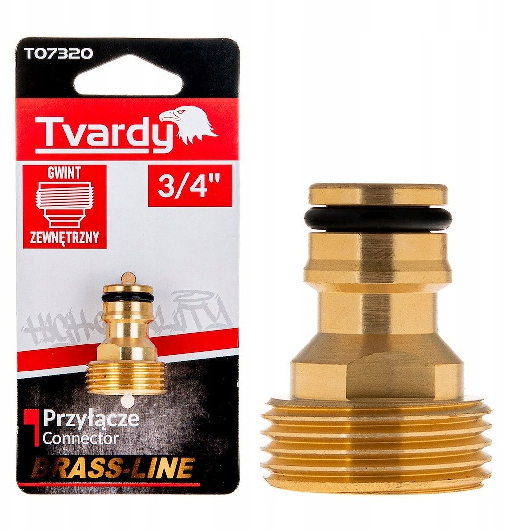 Przyłącze z gwintem zewnętrznym 3/4" BRASS-LINE (10/80)