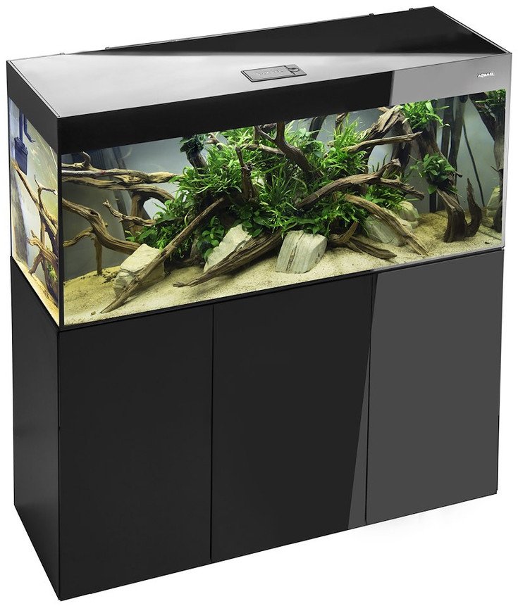 AQUAEL ZESTAW GLOSSY ST 120 D&N CZARNY + SZAFKA GLOSSY