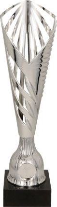 PUCHAR PLASTIKOWY SREBRNY