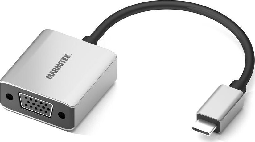 Adapter USB Marmitek USB-C - VGA Szary (8370)