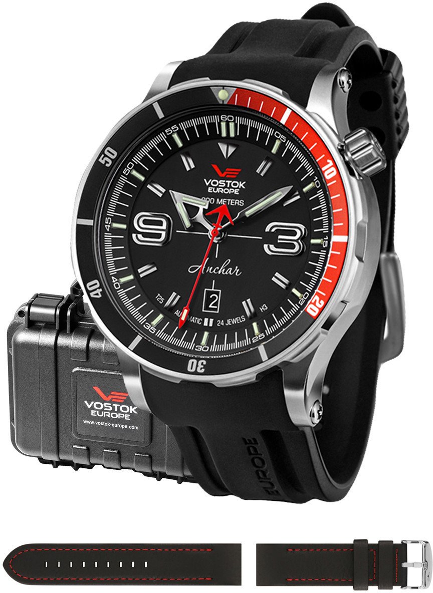 Zegarek męski Vostok Europe NH35A-510A587S czarny