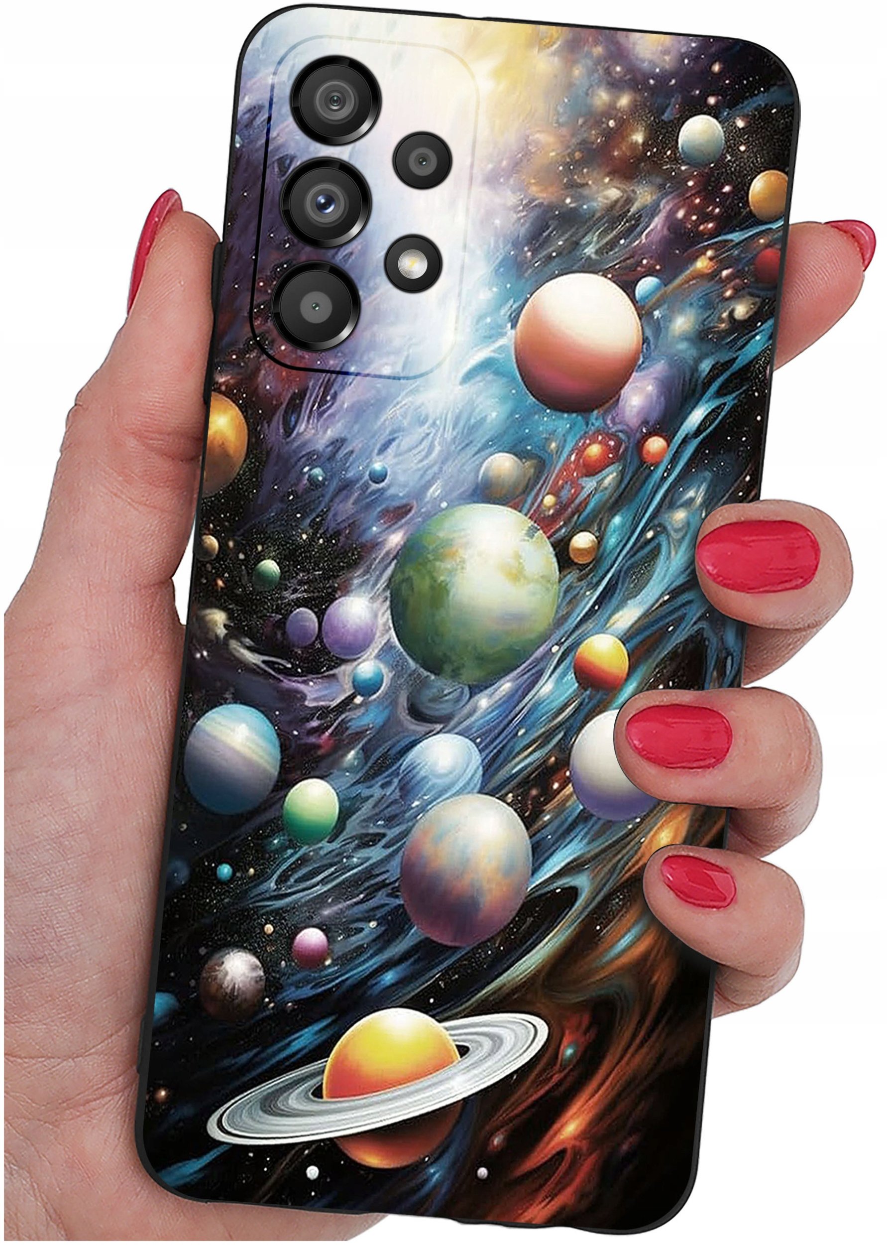 Etui do Samsung A32 4G | WZORY | SILIKONOWE MATT SZKŁO 9H