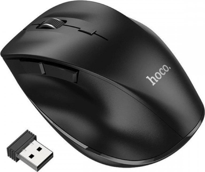 Mysz Hoco HOCO mysz komputerowa bezprzewodowa 2,4G 1600 dpi GM24 czarna