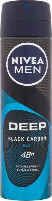Nivea Men Deep Black Carbon Dezodorant, 150 ml