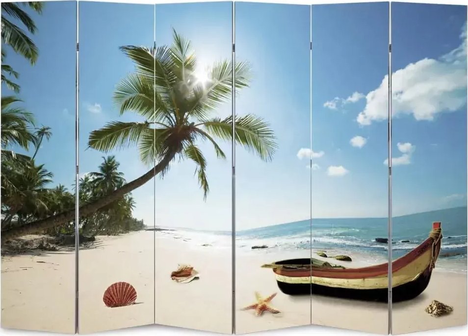Elior Rozkładany parawan z obustronnym nadrukiem - Defri 4X 217 x 170 cm