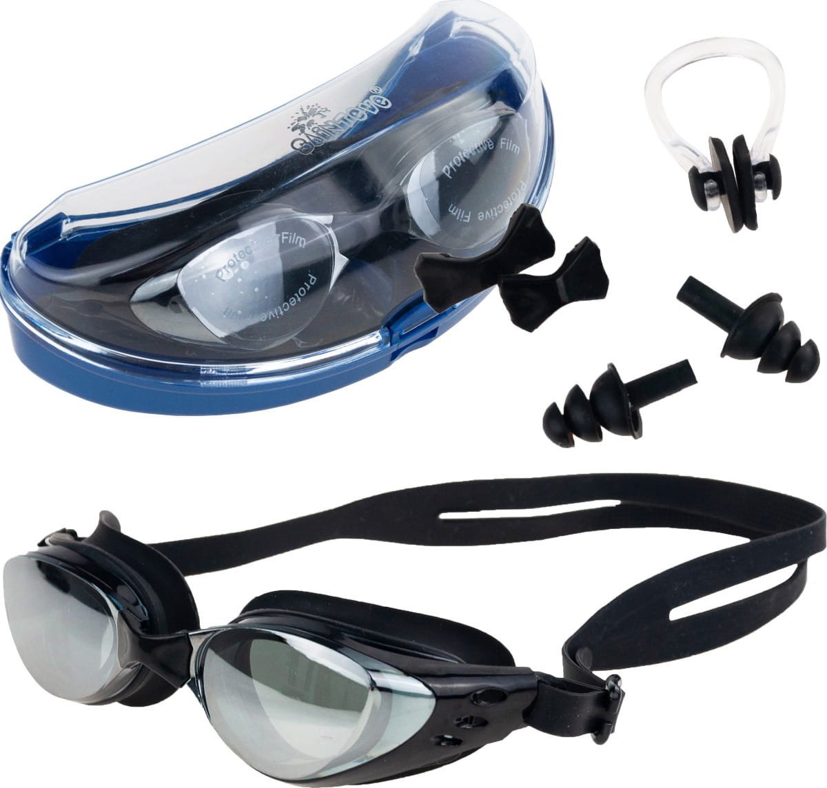 Ultimar TG67383 OKULARY DO PŁYWANIA Z ETUI PŁYWACKIE BASEN ZATYCZKI