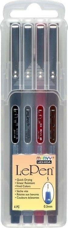 Cienkopisy Le Pen Dark 4 kolory