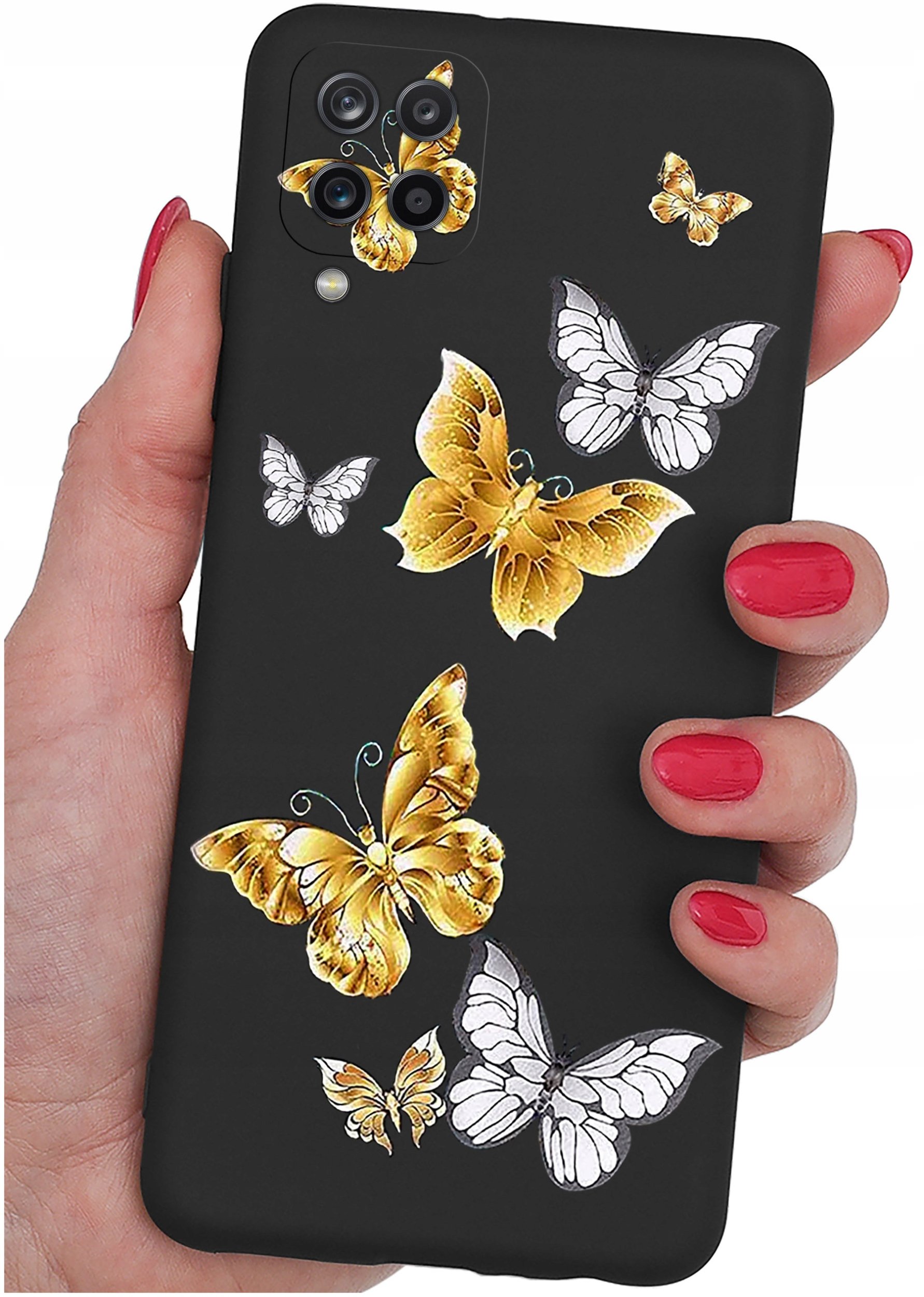 Etui do Samsung Galaxy A12|M12 WZORY |SILIKONOWE MATT CASE + SZKŁO 9H