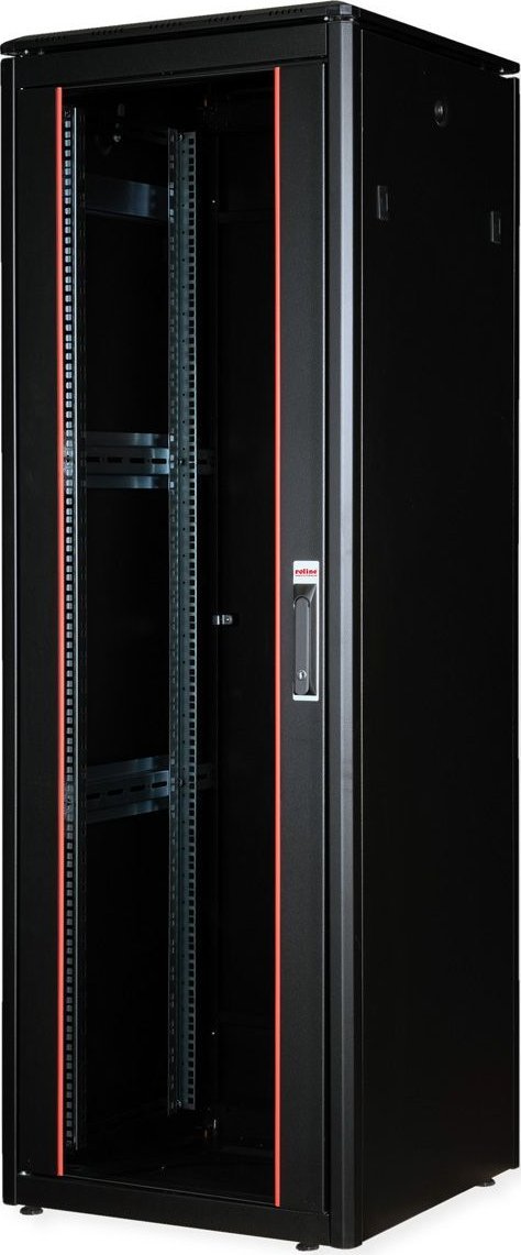 ROLINE Netzwerkschrank Pro 48,26cm 19Zoll 36 HE 600x600 BxT Glast�r schwarz