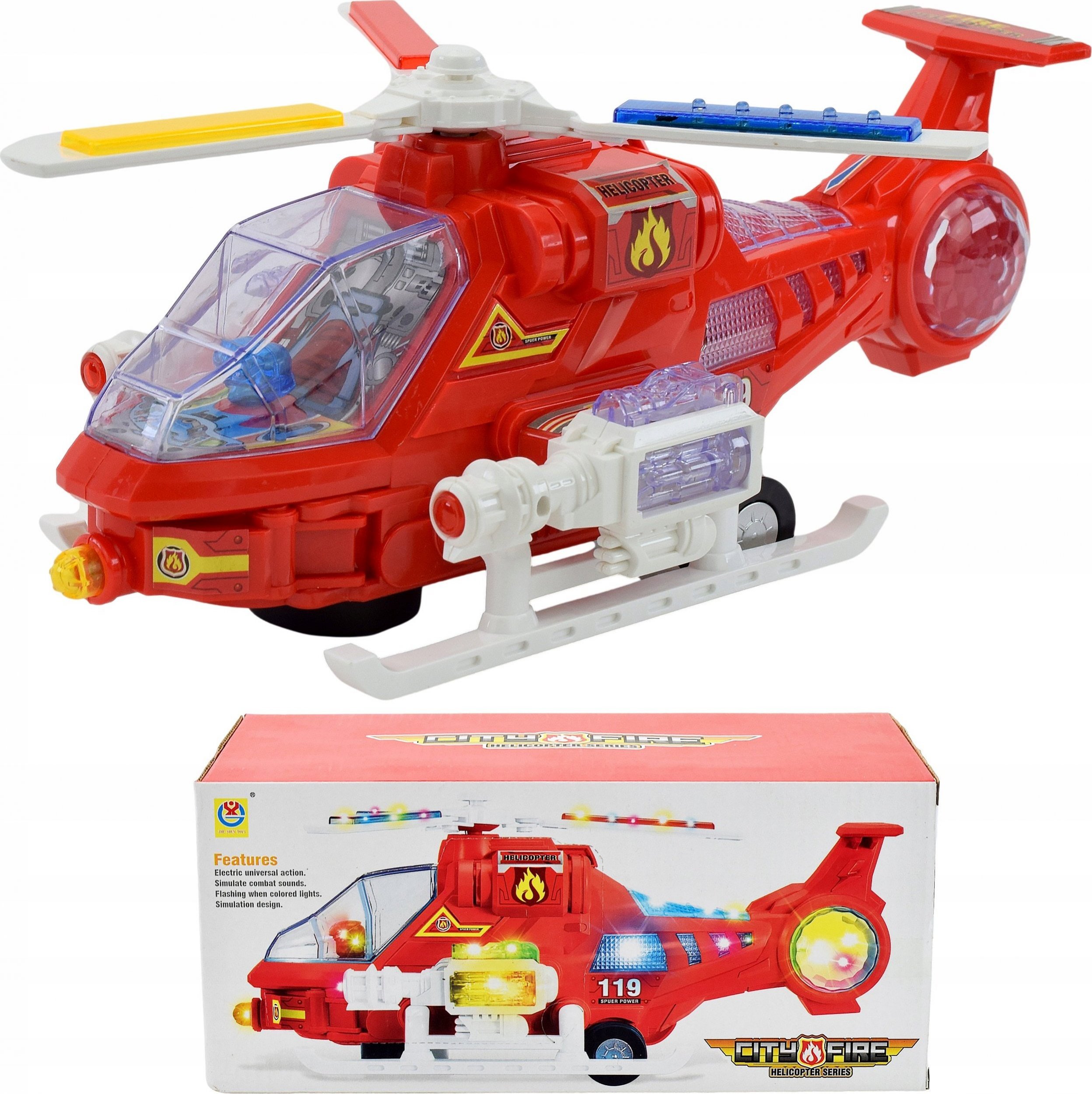 Skleplolki HELIKOPTER INTERAKTYWNY STRAŻACKI STRAŻ POŻARNA