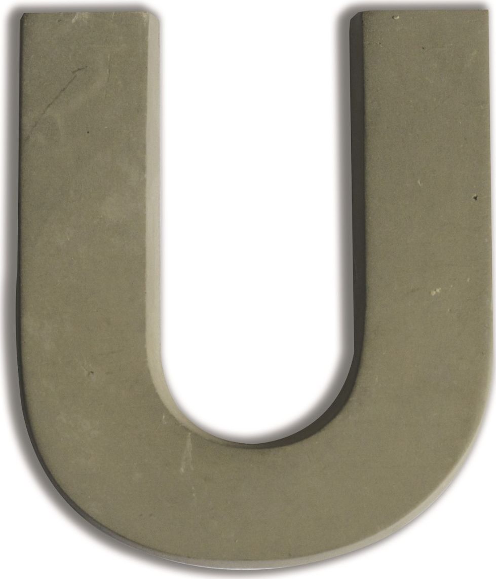 Aladine Litera U z betonu H:7,6 cm