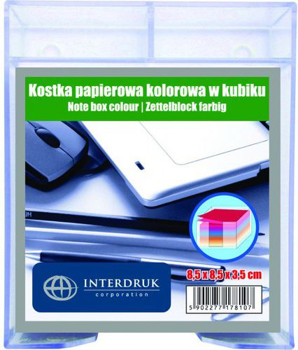 Interdruk Kostka kolorowa nieklejona w kubiku