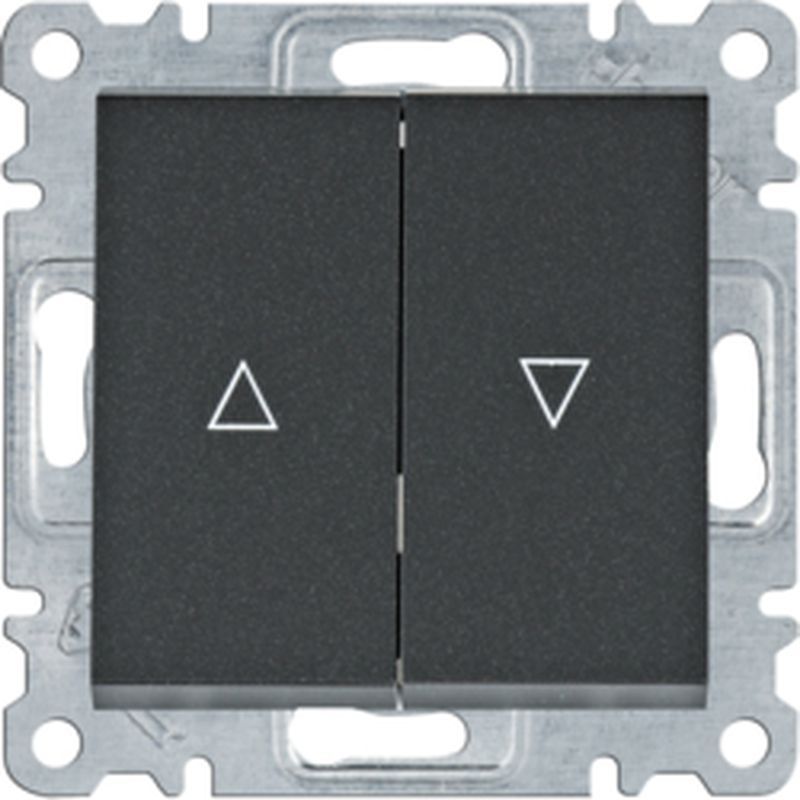 Hager Lumina Łącznik żaluzjowy monostabilny (zwierny) czarny WL0323