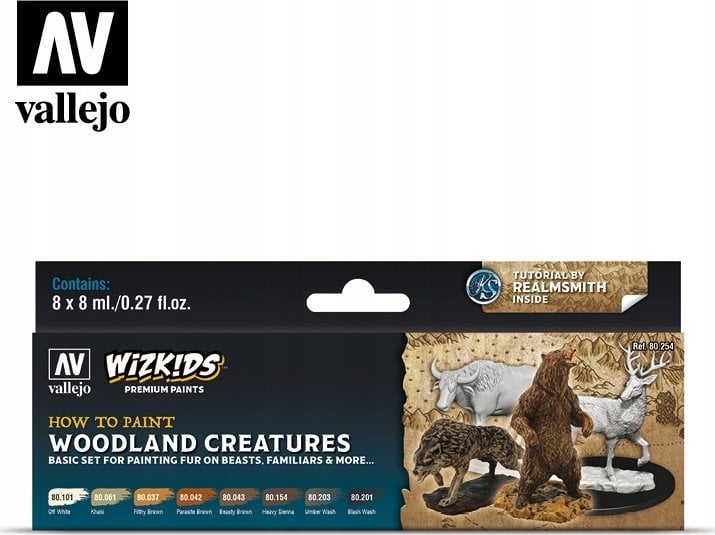 Vallejo Vallejo: Wizkids - Woodland creatures 8x8 ml