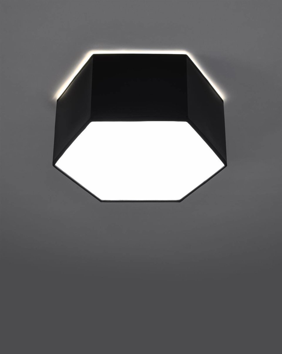 Lampa sufitowa Sollux Plafon SUNDE 13 czarny himp