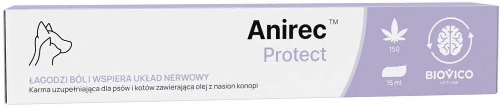 BIOVICO Anirec Protect 15ml pasta CBD olej konopny dla psa i kota 15ml