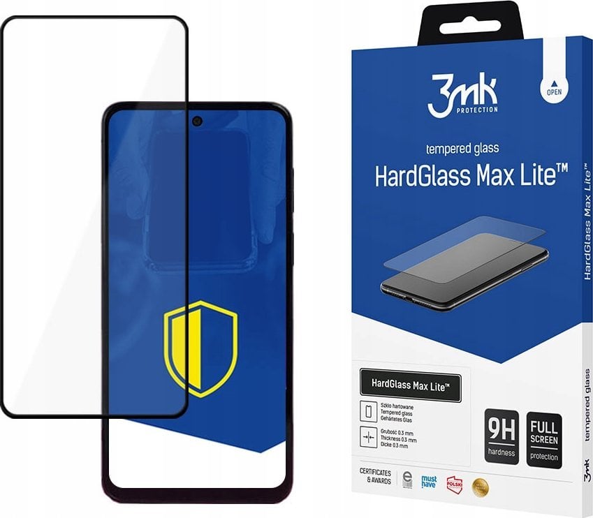 3MK Szkło 9H 3mk HardGlass Max Lite™ na Redmi Note 12 4G